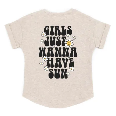 Oversized T-Shirt | GIRLS just wanna have sun | versch. Farben