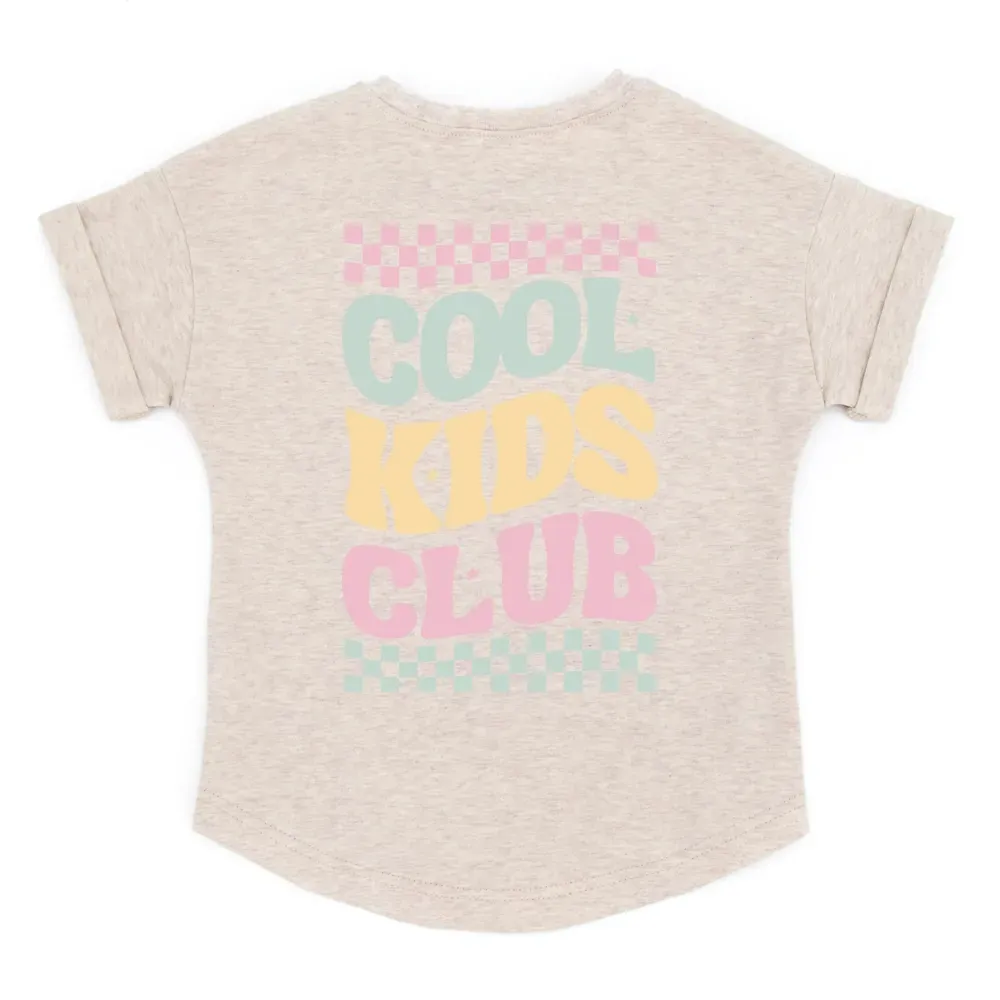 Oversized T-Shirt | COOL KIDS CLUB | creme - rosa