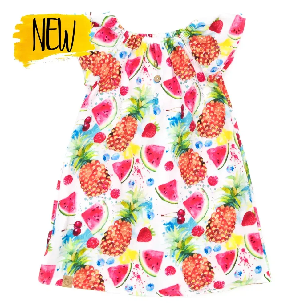 Sommerkleid | Musselin | Sommerfrüchte