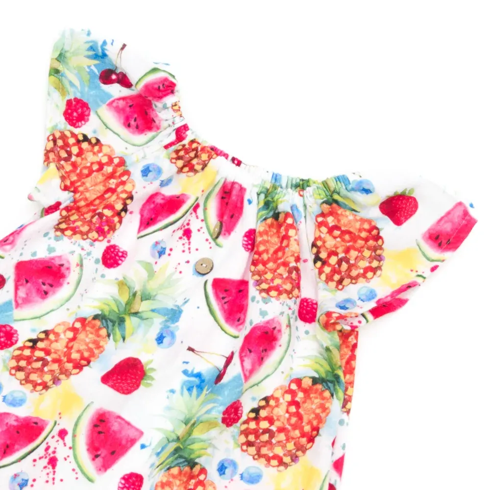 Sommerkleid | Musselin | Sommerfrüchte