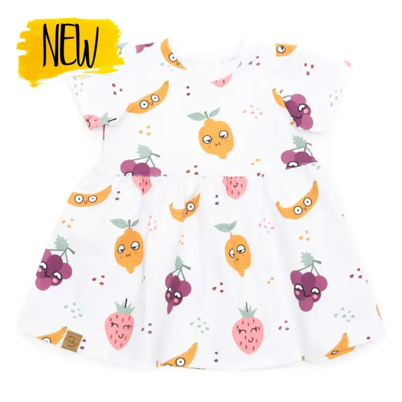 Kleid | lang- & kurzarm | Happy Fruits | allover Kleid | lang- & kurzarm | Happy Fruits | allover