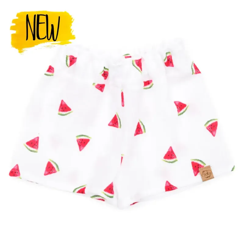 Paperbag Shorts | Musselin | Melone