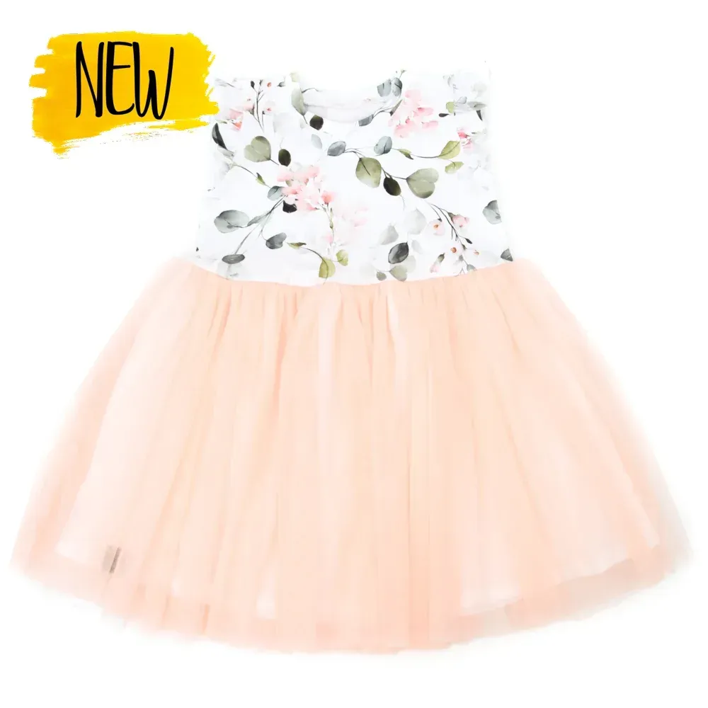 Kleid | lang- & kurzarm | Eukalyptus | Tüll