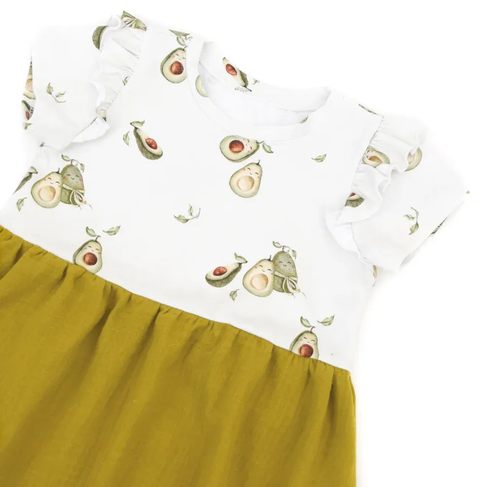 Kleid | lang- & kurzarm | Avocado