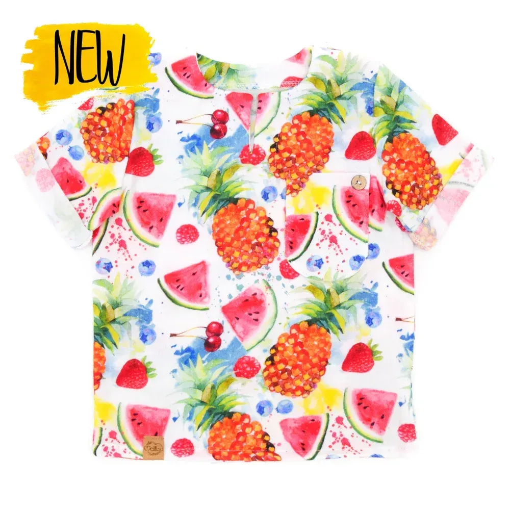 T-Shirt | Musselin | Sommerfrüchte