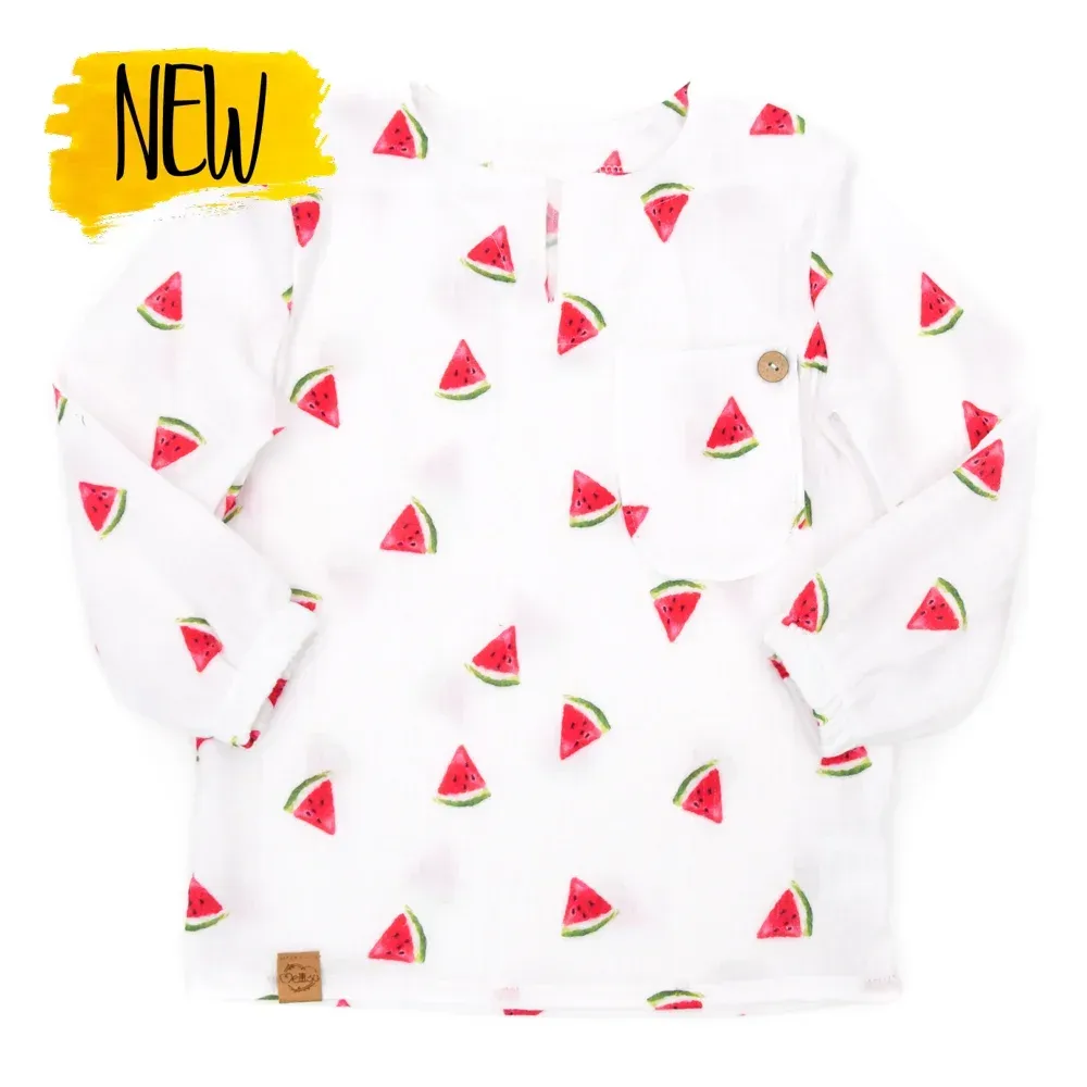 T-Shirt | Musselin | Melone