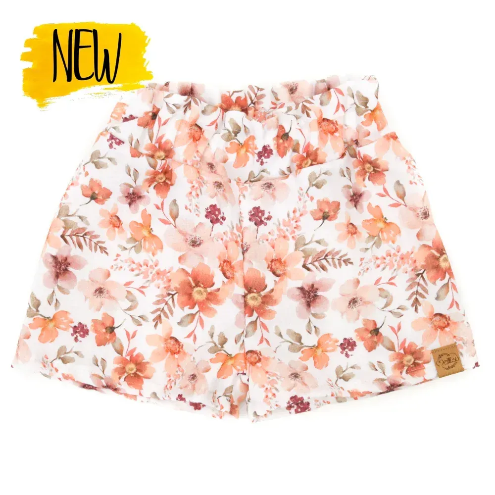 Paperbag Shorts | Musselin | Rosengarten