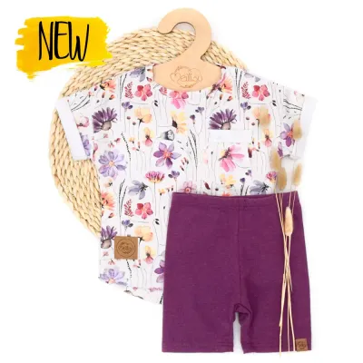 Set | Blumenmeer | T-Shirt  & Radler Leggings