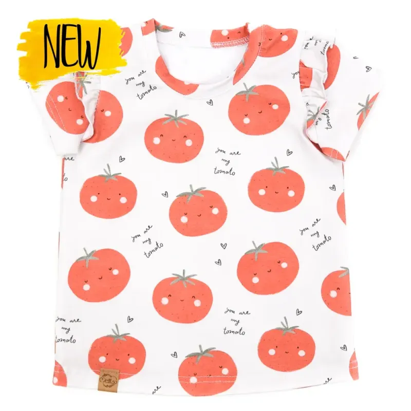 T-Shirt mit Rüschen | Tomaten Mark