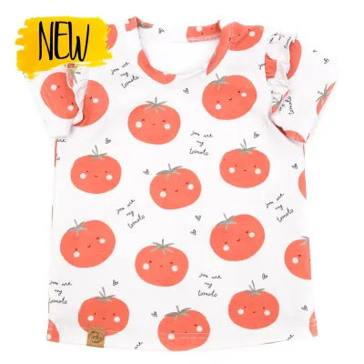 T-Shirt mit Rüschen | Tomaten Mark