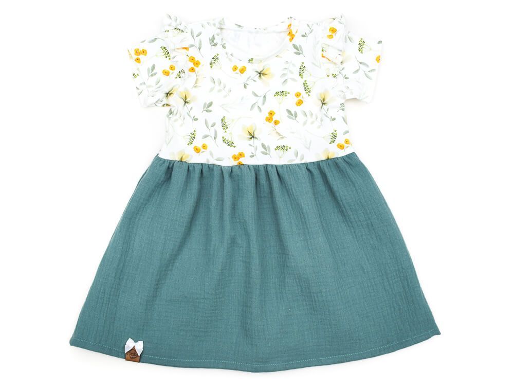 Kleid | Musselin | Butterblume | Gr. 98/104