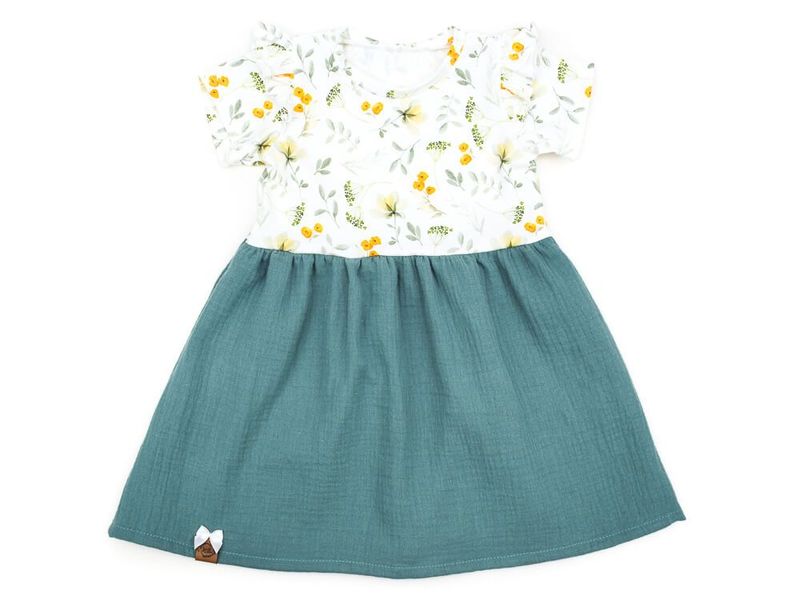 Kleid | Musselin | Butterblume | Gr. 98/104 Kleid | Musselin | Butterblume | Gr. 98/104