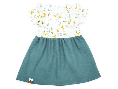 Kleid | Musselin | Butterblume | Gr. 98/104