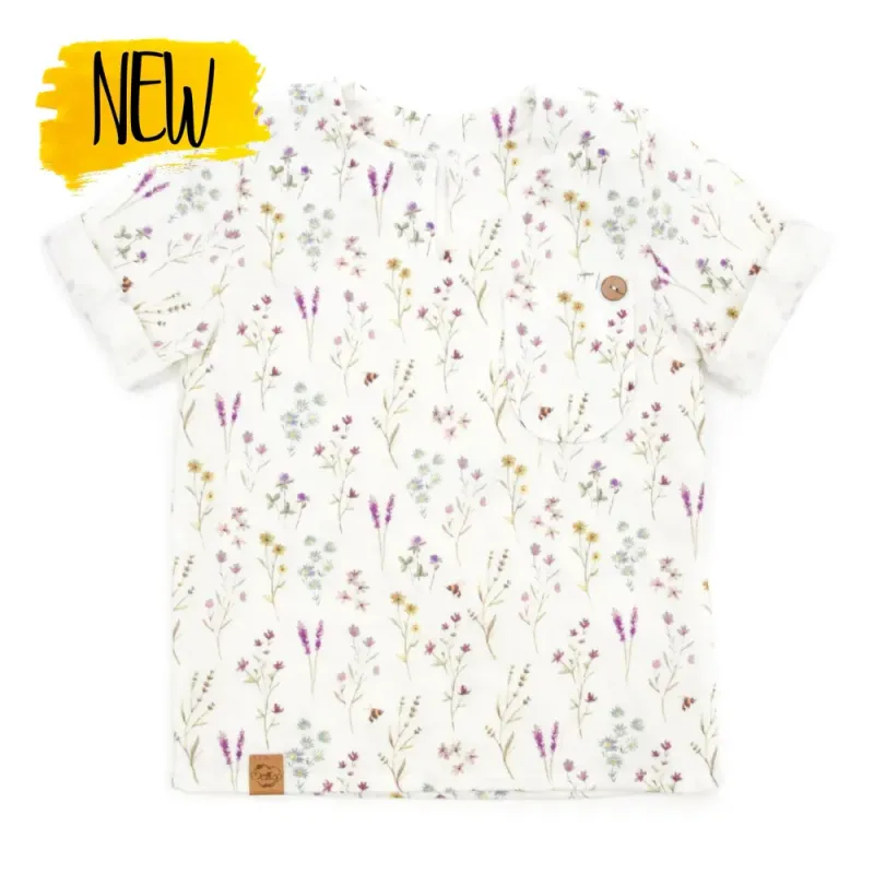T-Shirt | Musselin | Lavendelblüte