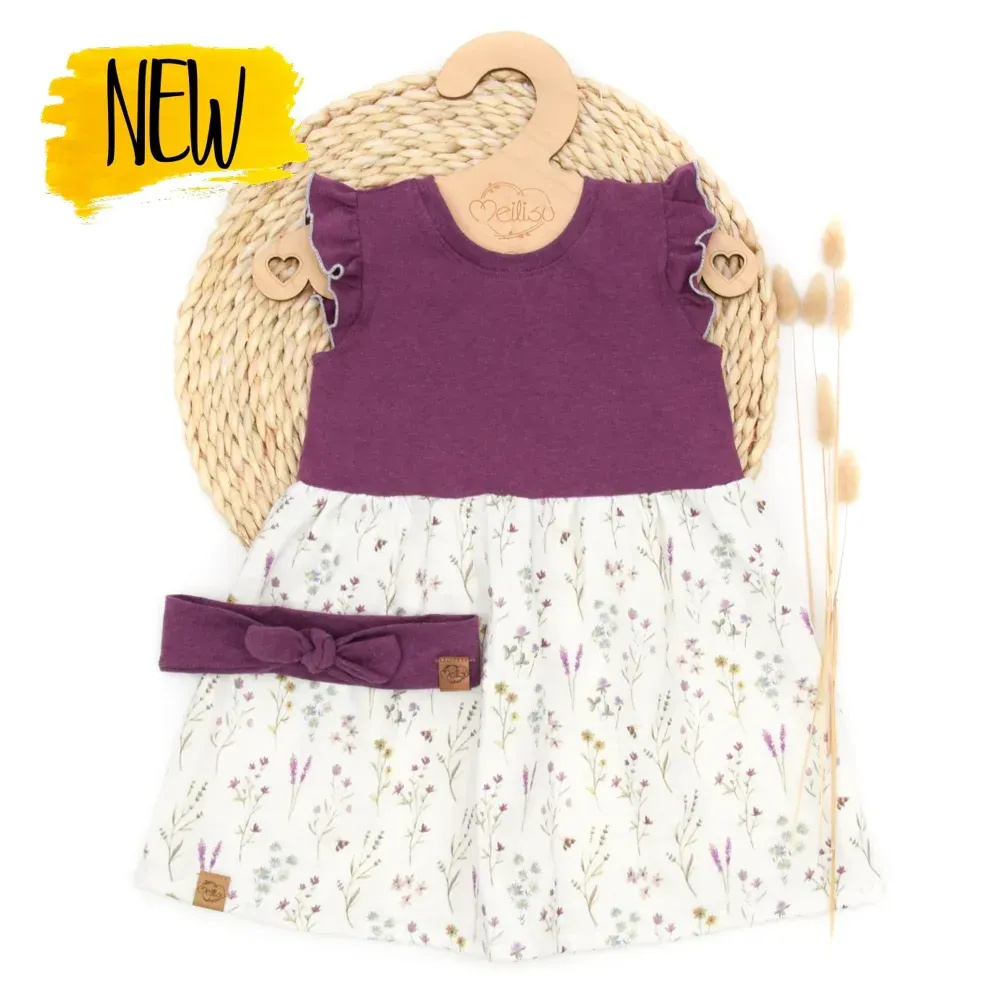 Set | Lavendelblüte | Kleid & Haarband