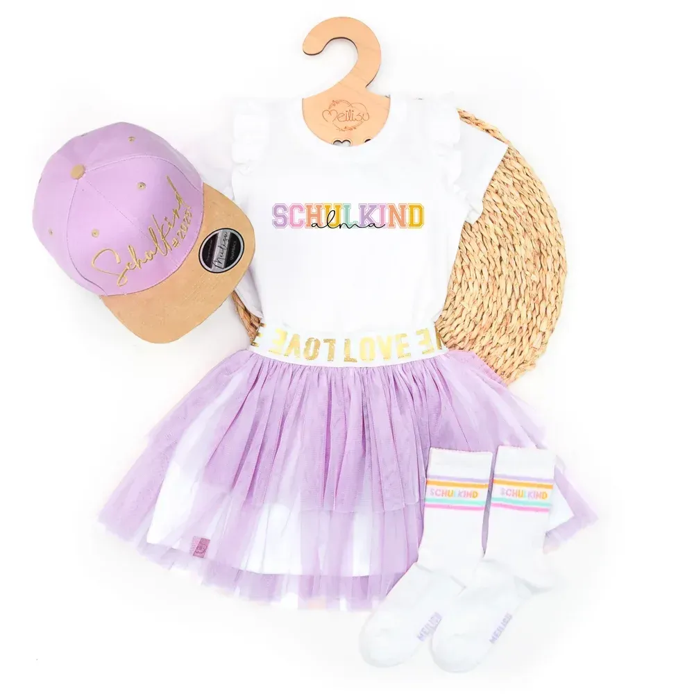 Set | Schulkind | flieder