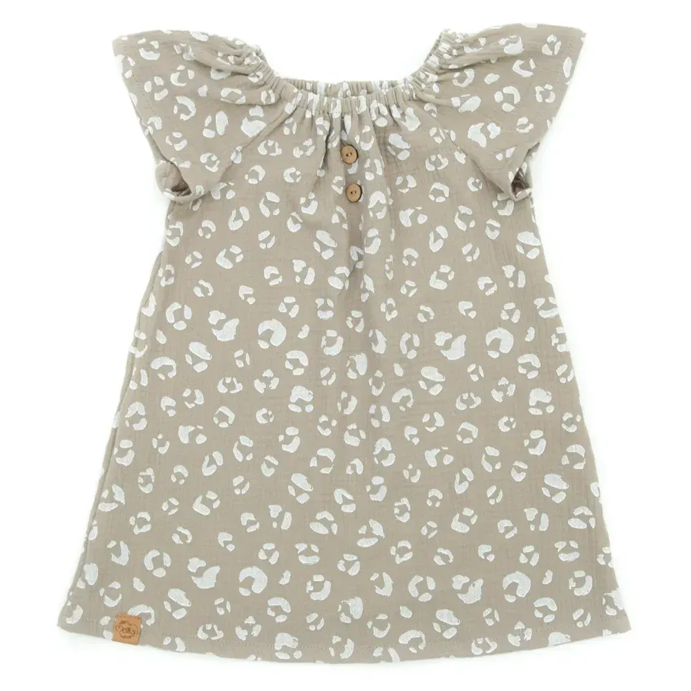 Sommerkleid | Musselin | Leo | Gr. 86/92