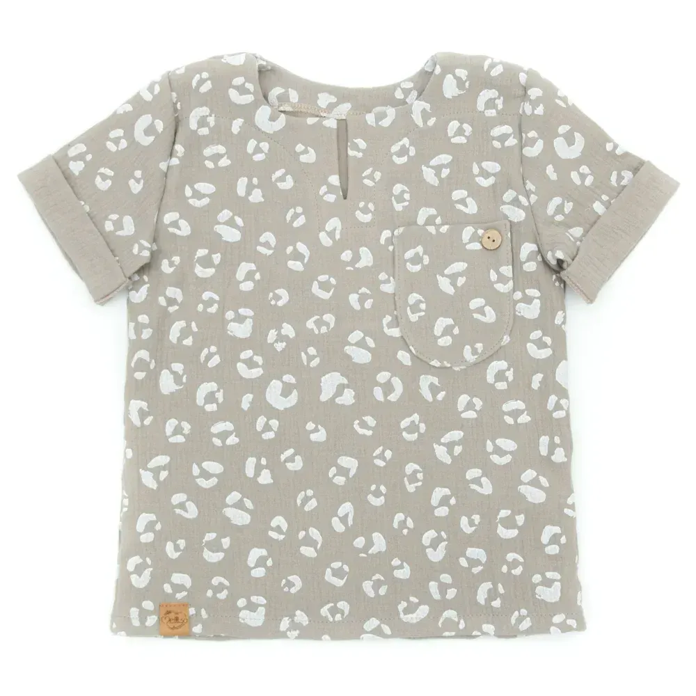 T-Shirt | Musselin | Leo | Gr. 86/92