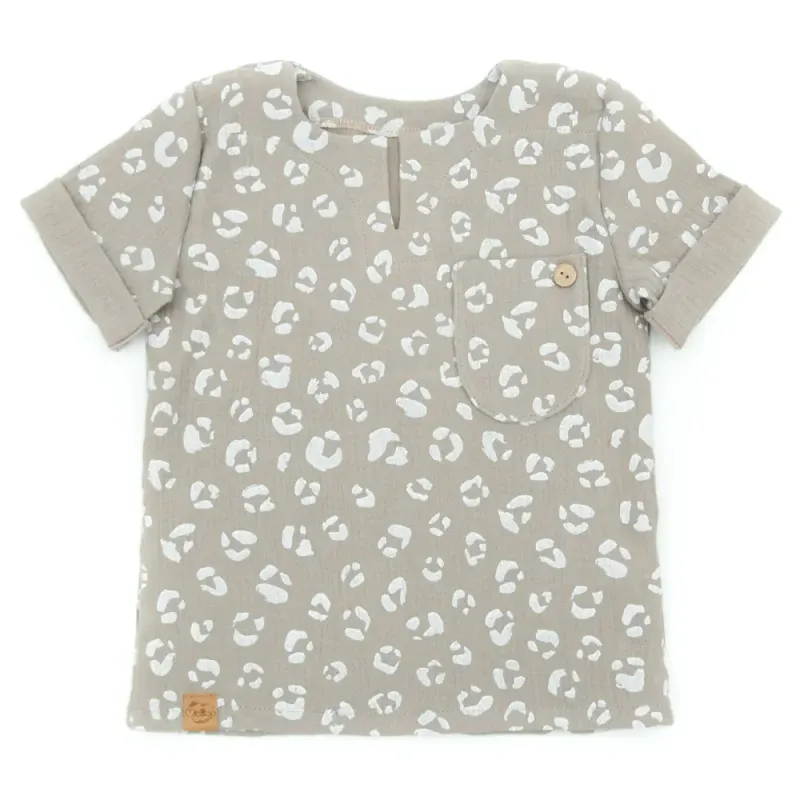 T-Shirt | Musselin | Leo | Gr. 86/92