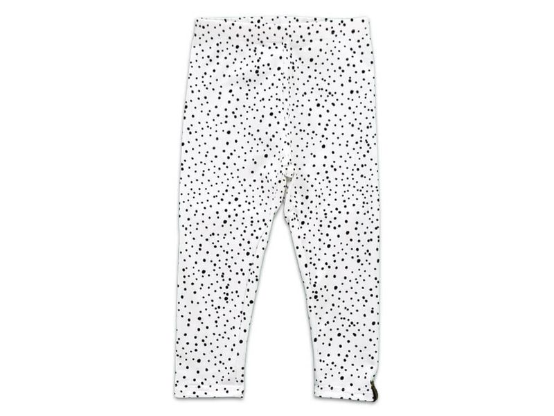 Leggings | Punkte weiß