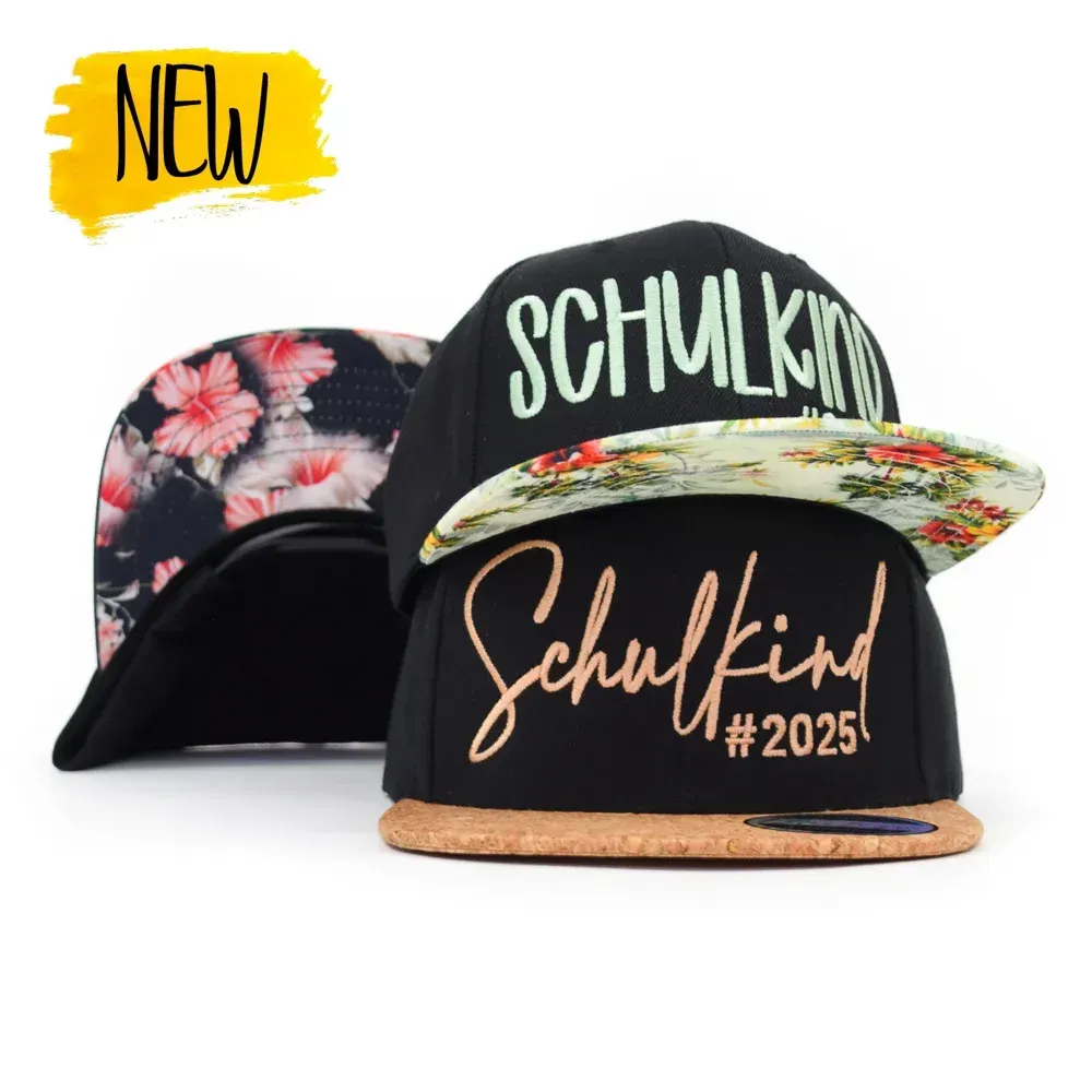 Snapback Cap | Schulkind | Blumen & Kork
