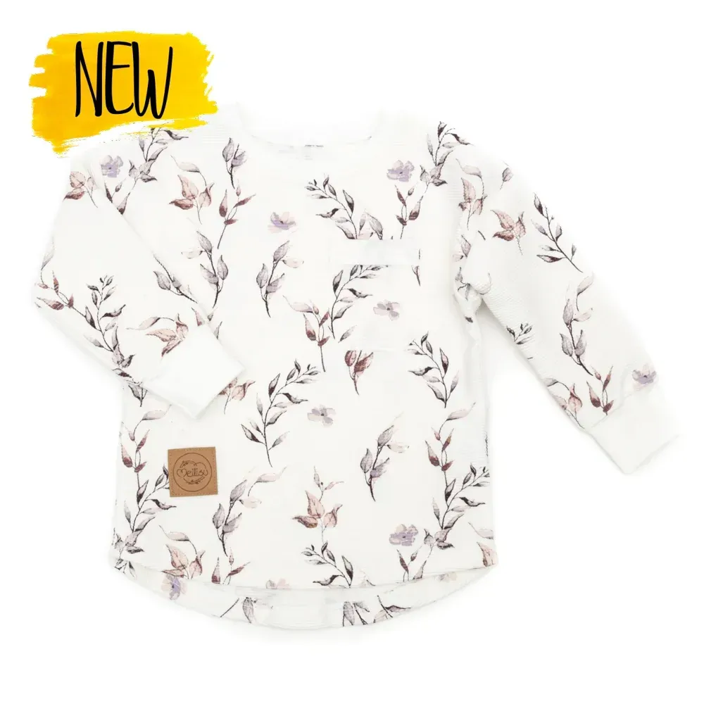 Oversized Langarmshirt | Rippjersey Fiora