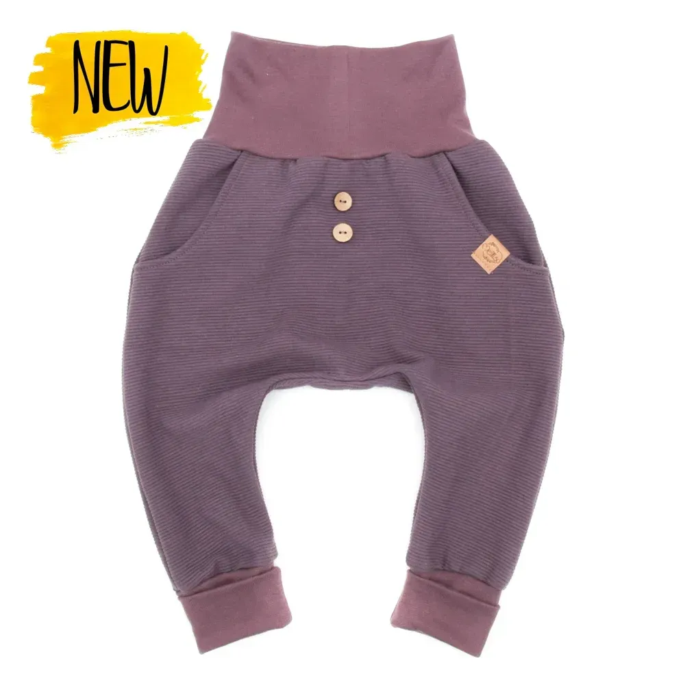 Pumphose | Rippjersey mauve