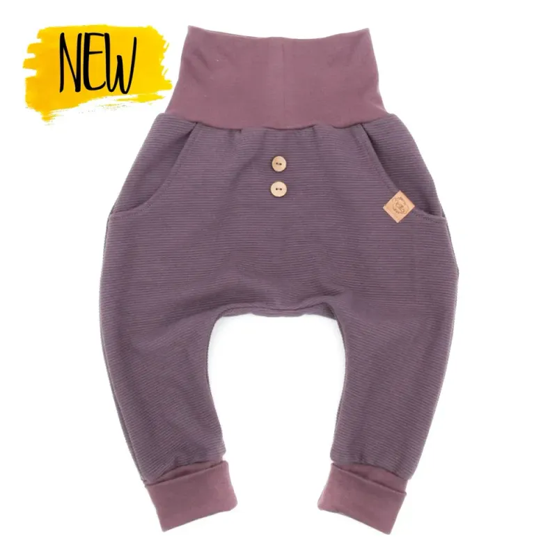 Pumphose | Rippjersey mauve