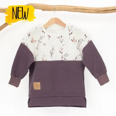 Oversized Pullover | Rippjersey Fiora Mauve