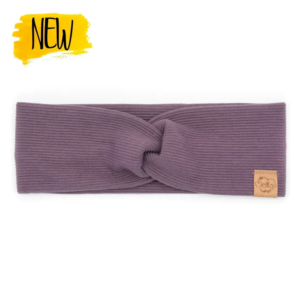 Haarband | Rippjersey mauve