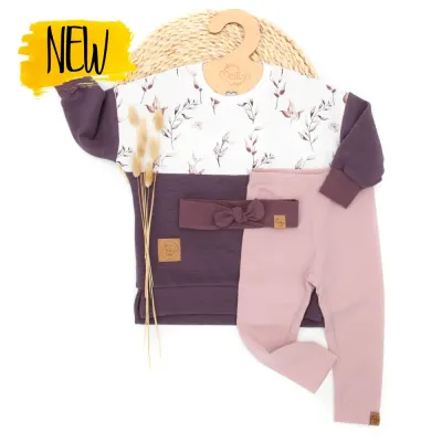 Set | Rippjersey Fiora | Pullover & Leggings & Haarband
