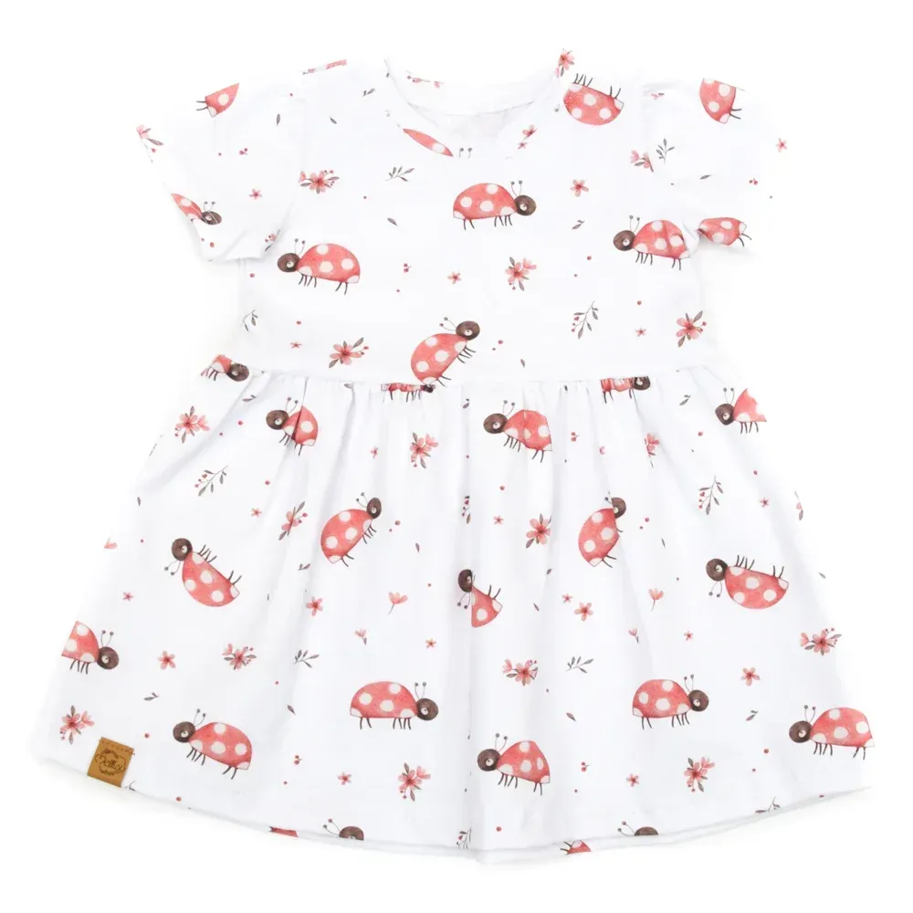 Kleid | Marienkäfer | allover | Gr. 86/92