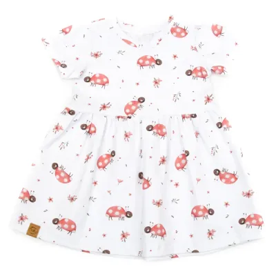 Kleid | Marienkäfer | allover | Gr. 86/92
