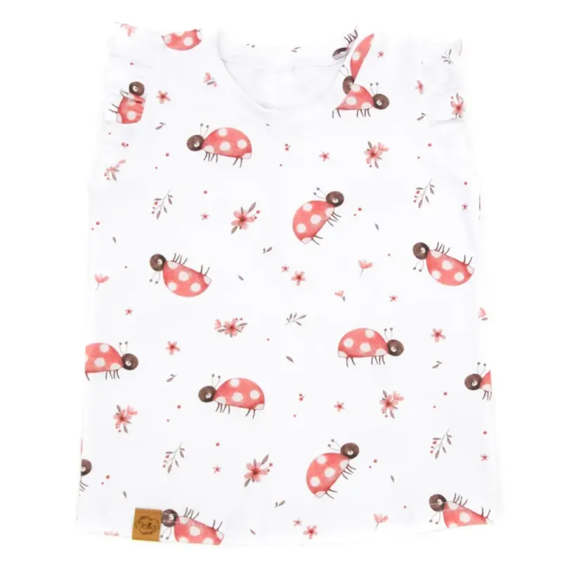 T-Shirt mit Rüschen | Marienkäfer | Gr. 86/92 T-Shirt mit Rüschen | Marienkäfer | Gr. 86/92