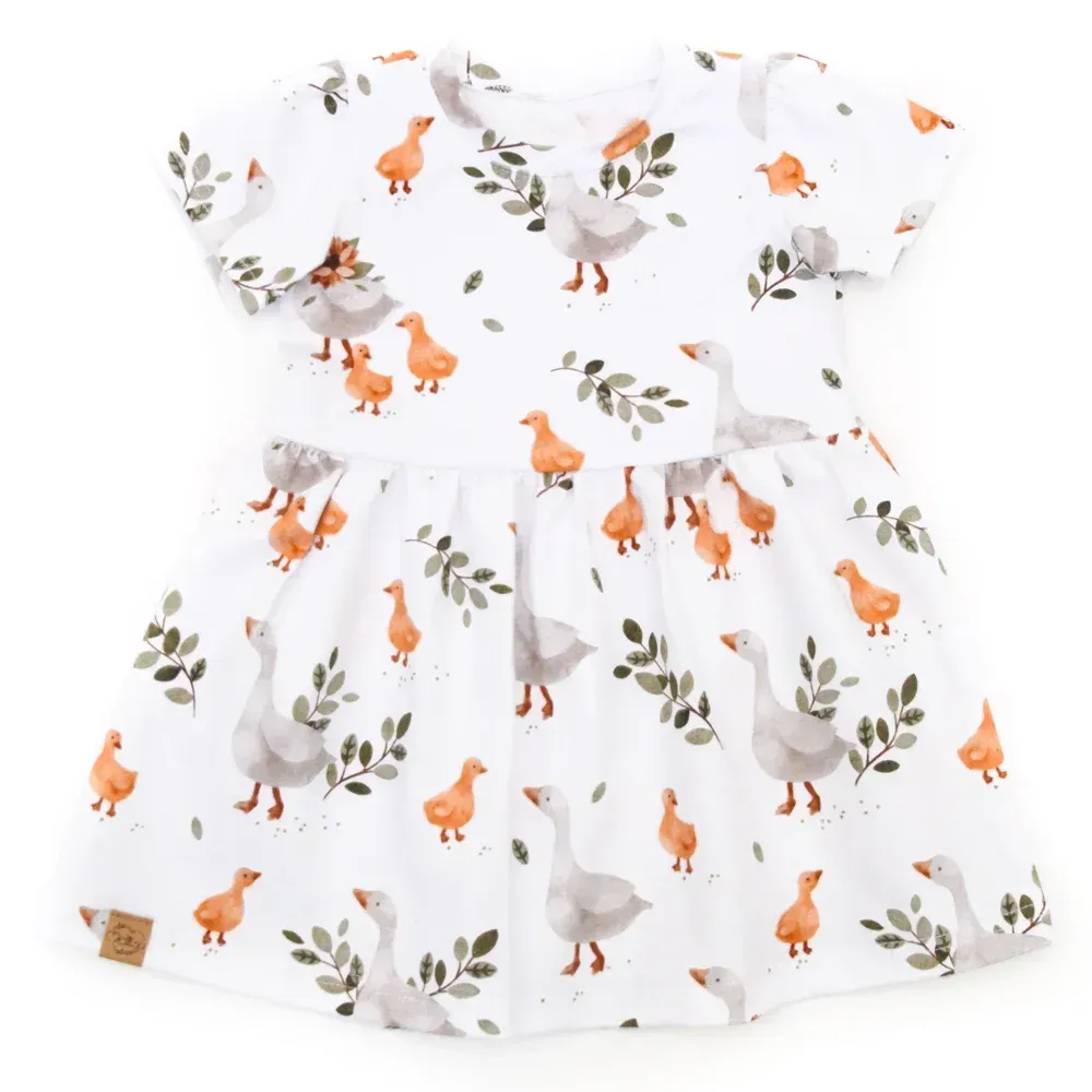 Kleid | Familie Gans | allover | Gr. 86/92