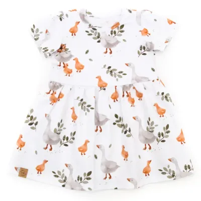 Kleid | Familie Gans | allover | Gr. 86/92
