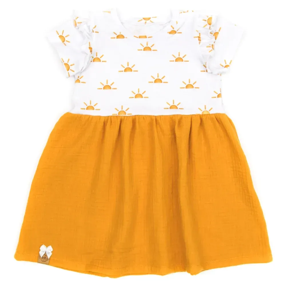 Kleid | Musselin | Sunset | Gr. 86/92