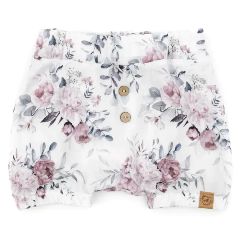 Shorts | Musselin | Frühlingsrosen | Gr. 86/92 Shorts | Musselin | Frühlingsrosen | Gr. 86/92