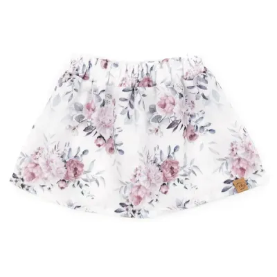 Paperbag Rock | Musselin | Frühlingsrosen | Gr. 86/92