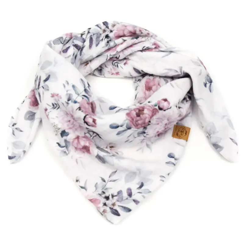 Dreieckstuch Kinder | Musselin | Frühlingsrosen | Maxi: ca. 4-8 Jahre