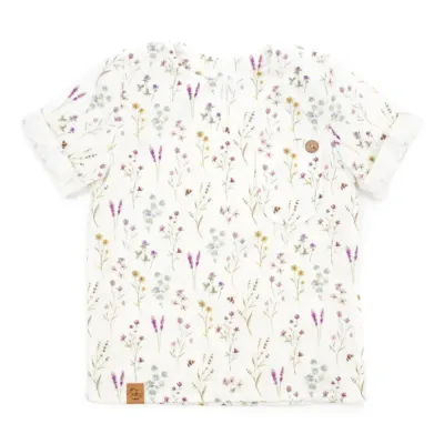 T-Shirt | Musselin | Lavendelblüte | Gr. 86/92