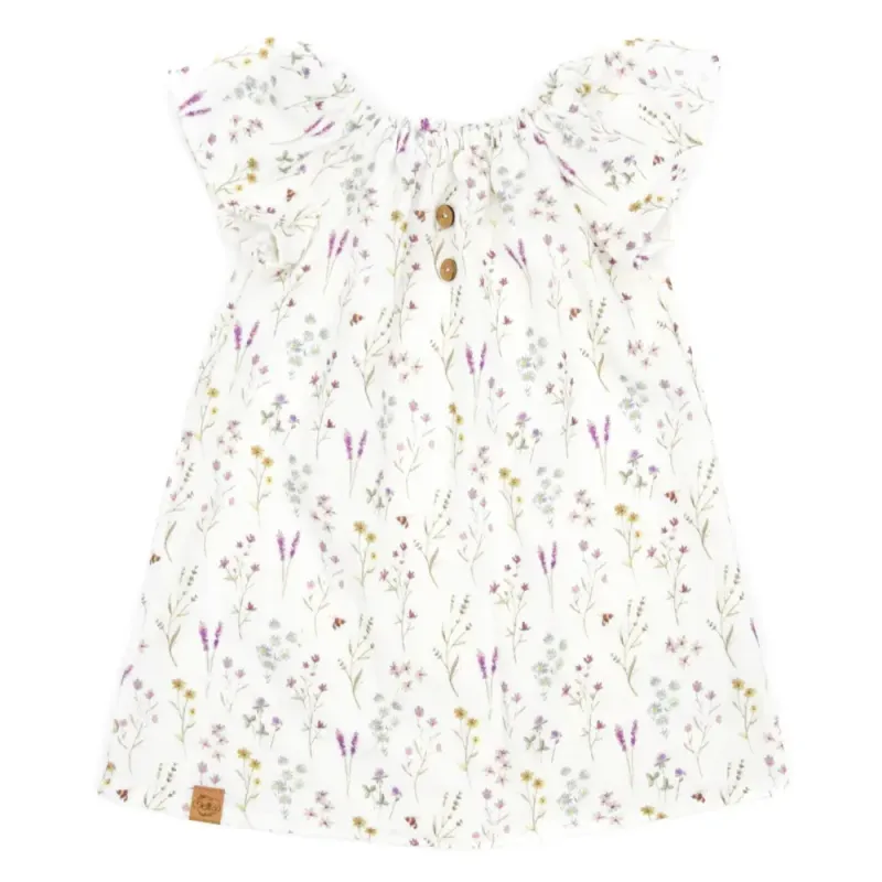 Sommerkleid | Musselin | Lavendelblüte | Gr. 86/92