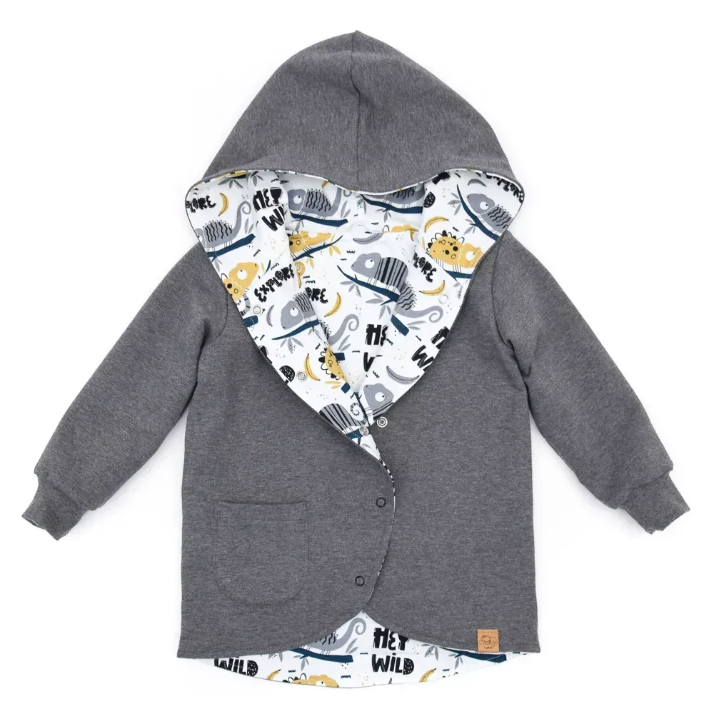 Sweatjacke | grau | Gr. 92/98