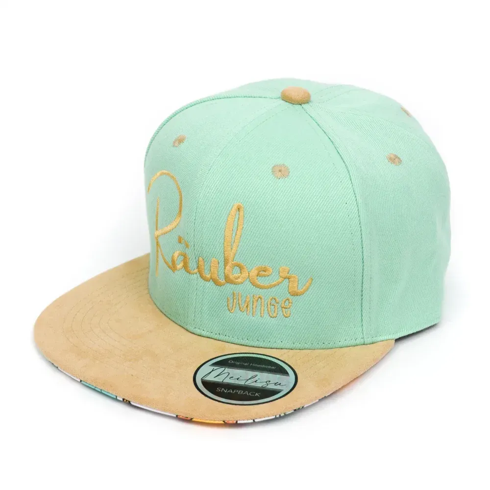 Snapback Cap | mint | Räuberjunge | KU 54-60 cm