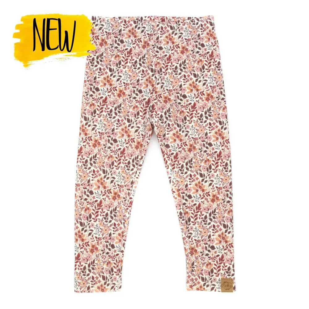 Leggings | Rippjersey Blättertanz