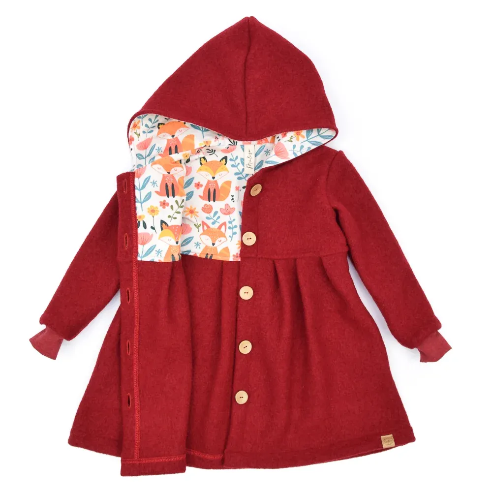 Walkmantel | dunkelrot