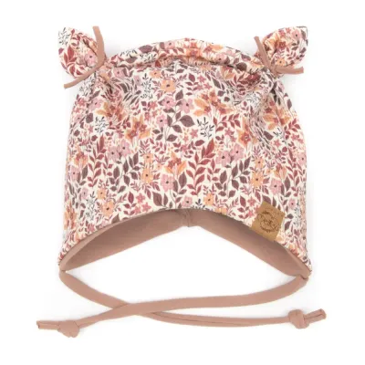 Ohrenmütze | Rippjersey Blättertanz | Gr. 45-47 cm Ohrenmütze | Rippjersey Blättertanz | Gr. 45-47 cm