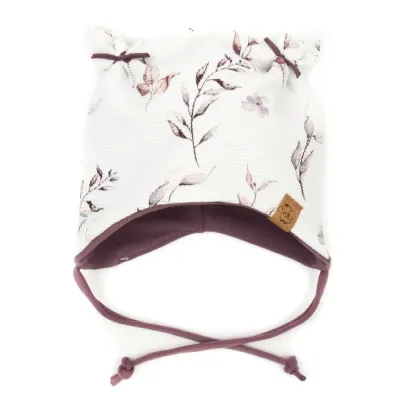 Ohrenmütze | Rippjersey Fiora | Gr. 45-47 cm Ohrenmütze | Rippjersey Fiora | Gr. 45-47 cm