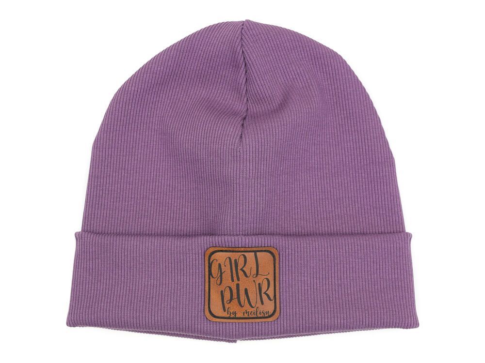 Hipster Mütze | Feinripp | lavendel | Gr. 48-50 cm Hipster Mütze | Feinripp | lavendel | Gr. 48-50 cm