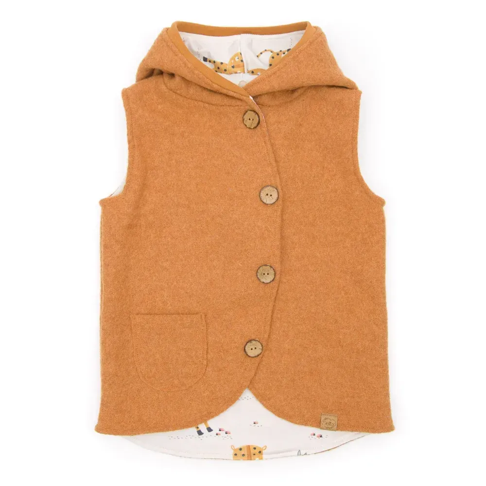 Walkweste | curry | Größe 86/92 Walkweste | curry | Größe 86/92